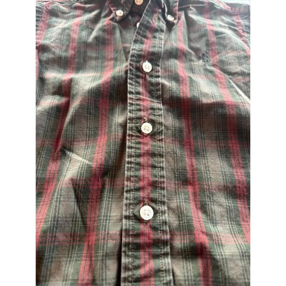 Ralph Lauren Boys Long Sleeve Green Stripped Button Down Shirt 18 month - Picture 3 of 4